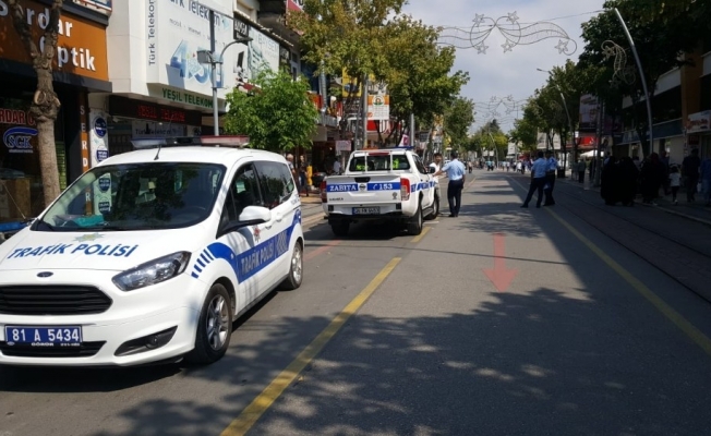 İstanbul Caddesinde Motosiklet Uygulaması