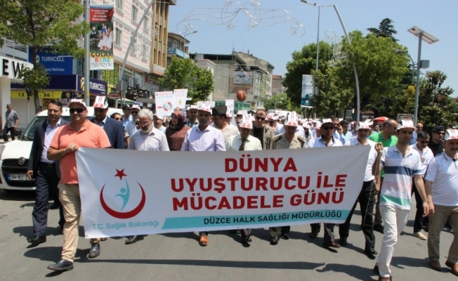 Uyuşturucuya karşı yürüdüler