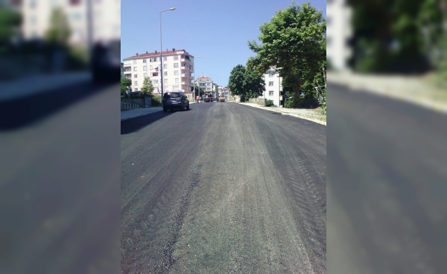 Ankara caddesinde asfalt çalışması tamamlandı