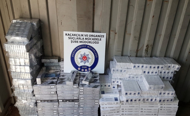 Düzce polisi 6 bin 760 paket kaçak sigara ele geçirdi