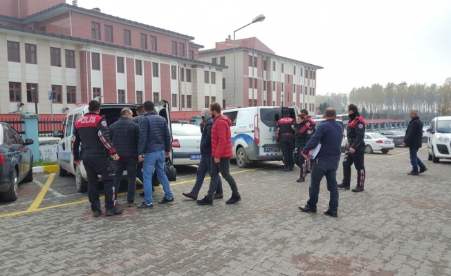 Yakalaması bulunan 7 kişi adliyeye sevk edildi