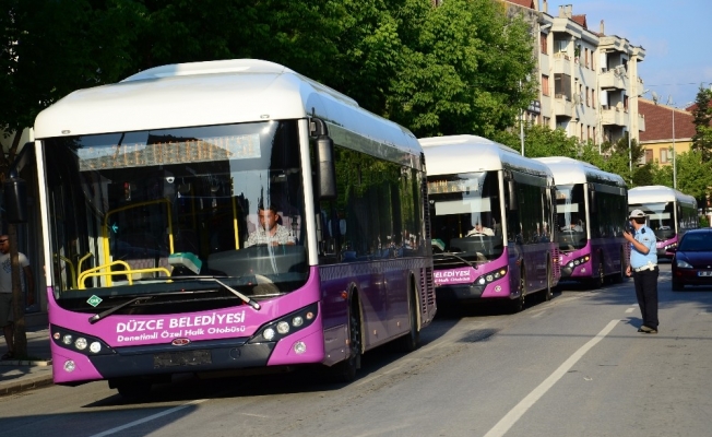 Düzce’de otobüs güzergahları yeniden düzenlendi