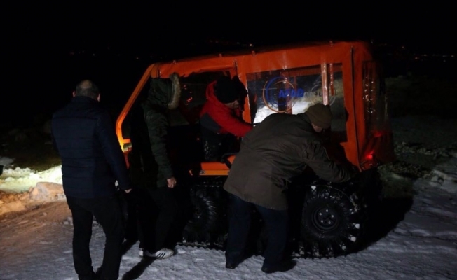 Yaylada mahsur kalan gençleri AFAD kurtardı