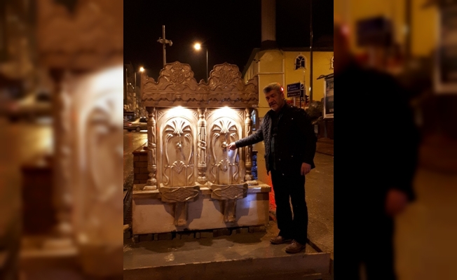 Yığılca Belediye Başkanı kent merkezine tarihi çeşmeler koydurttu