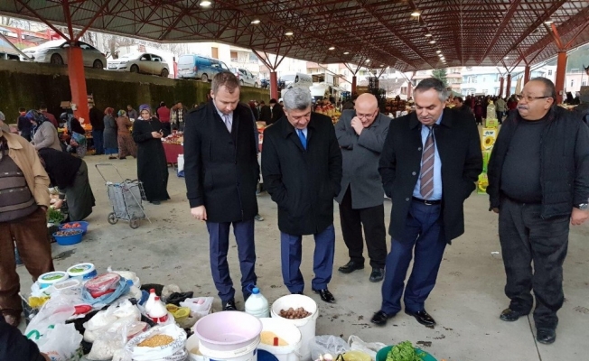 Yığılca’da Başkanlar pazar yerini gezdi