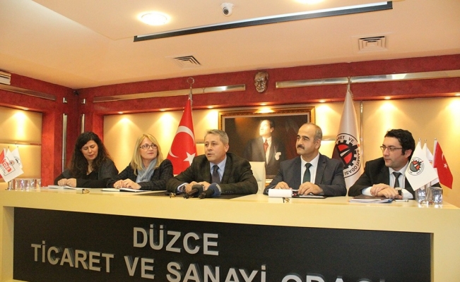 Ekonomi Bakanlığı yetkilileri Düzceli sanayicilerle bir araya geldi
