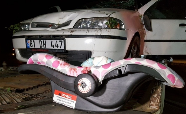 Eşinin aracını sıkıştırdığı iddia edilen sürücü kazaya neden oldu: 5 yaralı