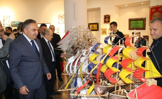 Mahkumların el hünerleri sergilendi