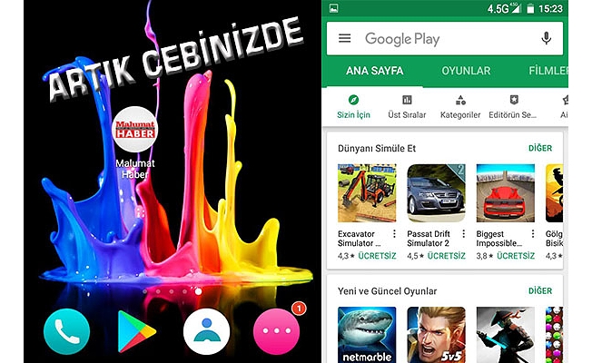 MALUMAT HABER CEBİNİZDE…