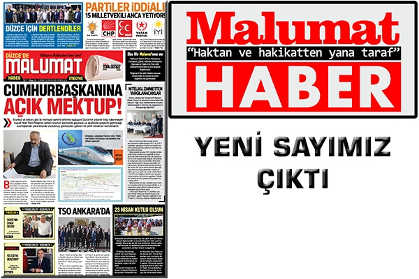 YENİ SAYIMIZ ÇIKTI