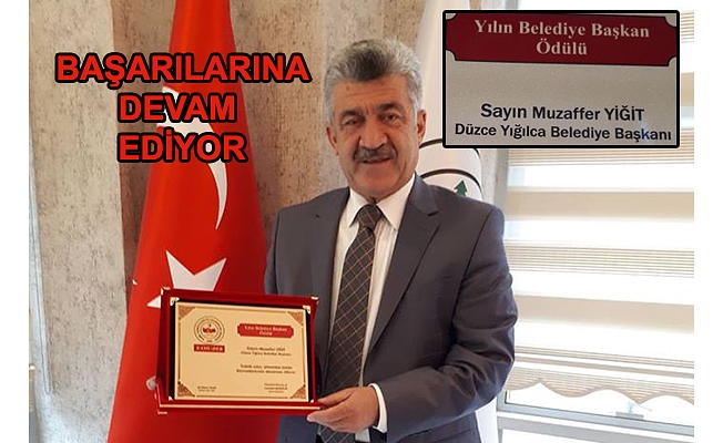  BAŞKAN YİĞİT’E BİR ÖDÜL DAHA 
