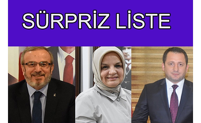 İSİMLER BELLİ OLDU