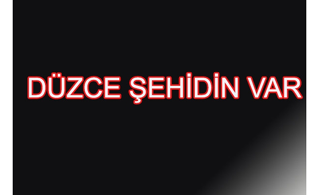 DÜZCE'YE ŞEHİT ATEŞİ DÜŞTÜ
