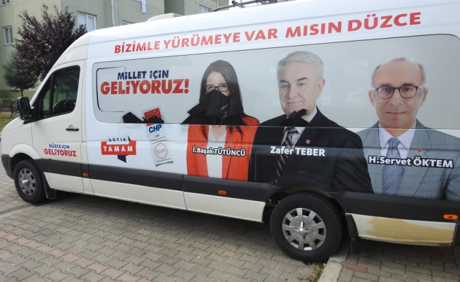 Seçim Minibüsüne Çirkin Saldırı