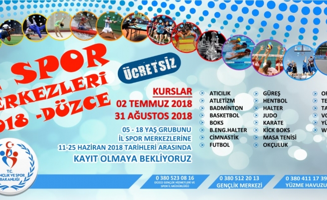 Yaz spor okulları için kayıtlar başladı