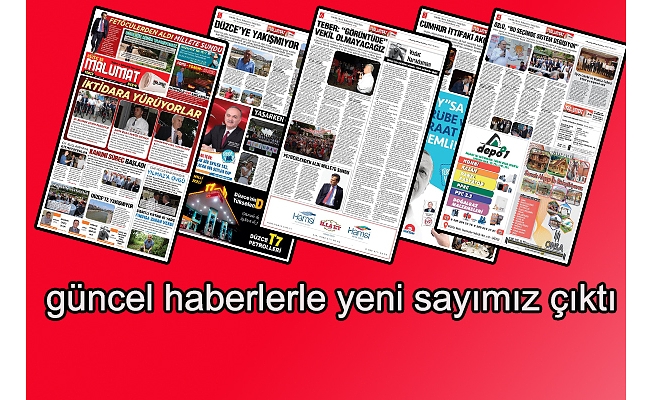 YENİ SAYIMIZ İLE SİZLERLEYİZ