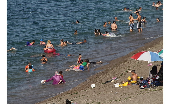 Akçakoca'da sıcak hava