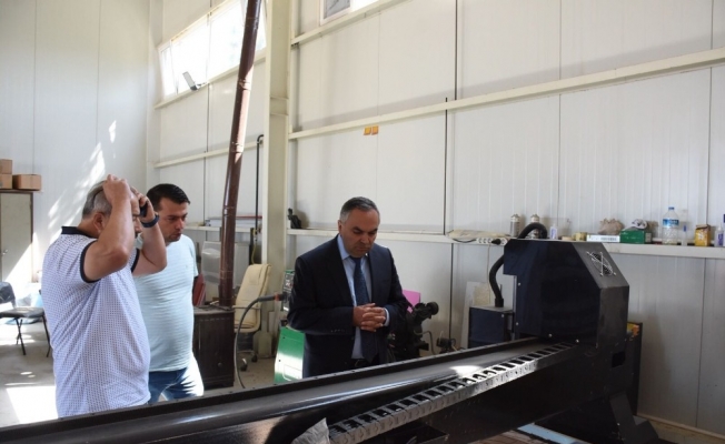 Başkan Ay tesislerde incelemelerde bulundu Başkan Ay tesislerde incelemelerde bulundu