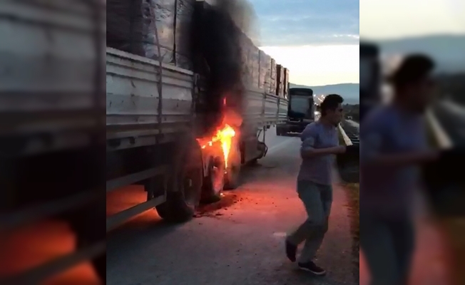 Sürücülerin alevlerle imtihanı