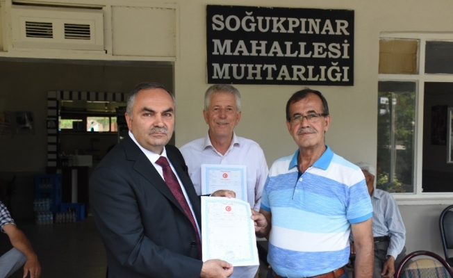 Tapular hak sahiplerine verildi