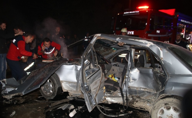 Üç aracın karıştığı kazada 1 kişi öldü, 2 kişi yaralandı