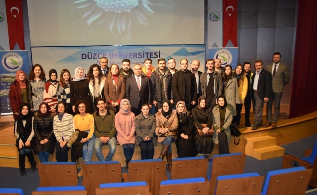 REKTÖR VE BELEDİYE BAŞKANI ÖĞRENCİLERLE BULUŞTU