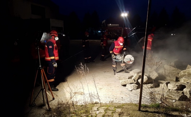 KURTAMA EKİPLERİ ORTAK TATBİKAT YAPTI