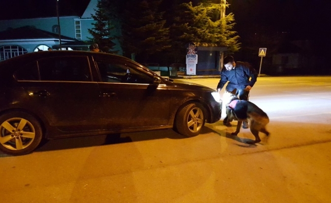 Jandarmadan geçi yarısı şok uygulama