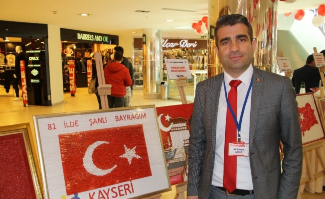 81 ilden 81 değişik bayrak sergilendi