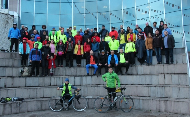 4. Düzce Bisiklet Festivali Katılımcıları Düzce Üniversitesi’ne Konuk Oldu