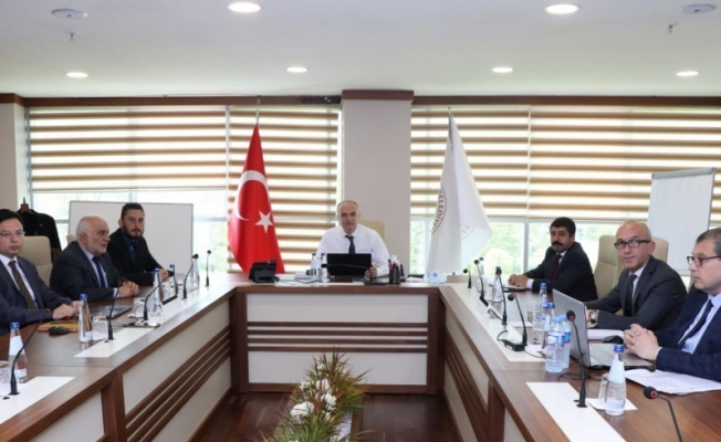 Başkan Özlü istişare toplantısı yaptı Başkan Özlü istişare toplantısı yaptı
