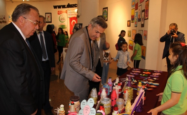 Miniklerin sergisi büyük beğeni aldı