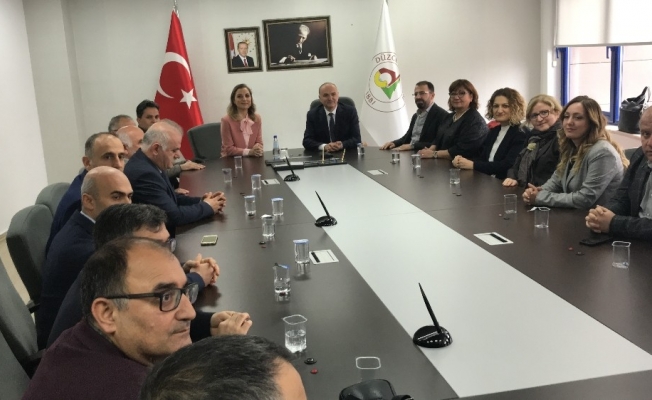 Rektör Çakar ve Senato ÜyeleriBaşkanı Özlü’yü ziyaret etti Rektör Çakar ve Senato ÜyeleriBaşkanı Özlü’yü ziyaret etti