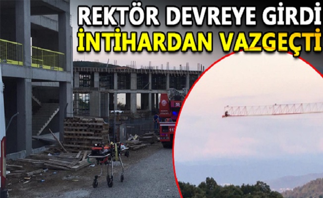 VİNCE ÇIKIP İNTİHARA KALKIŞTI!