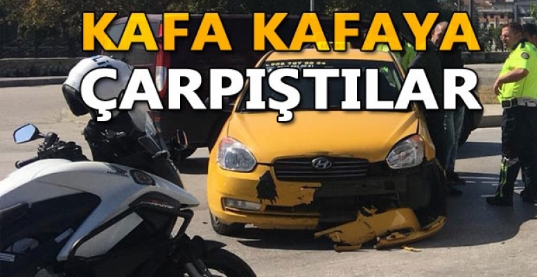 MOTOSİKLET SÜRÜCÜSÜ YARALANDI