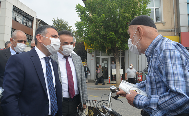 VALİ ATAY ŞEHİR MERKEZİNDE KORONA DENETİMİ YAPTI