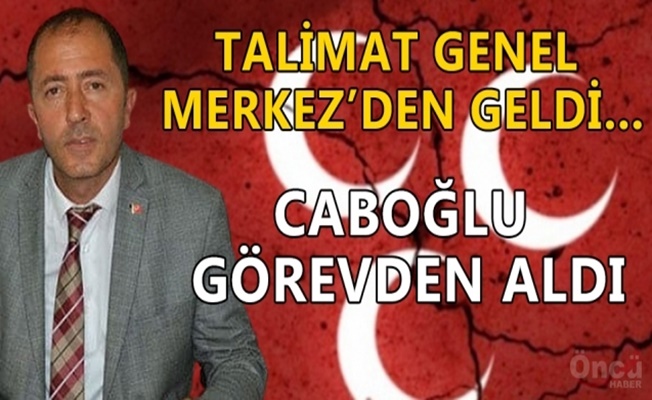 MHP’Lİ BAŞKAN GÖREVDEN ALINDI…