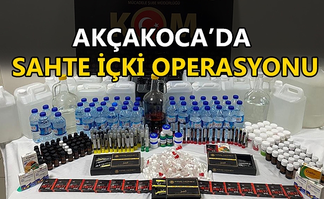 LİTRELERCE SAHTE İÇKİ ELE GEÇİRİLDİ…