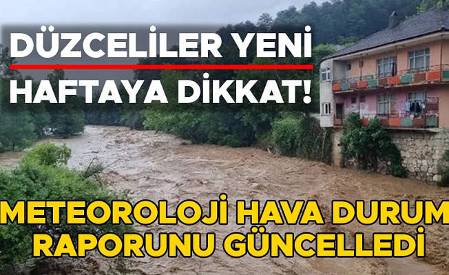DÜZCE GENELİNDE SAĞANAK YAĞIŞLAR ETKİLİ OLACAK