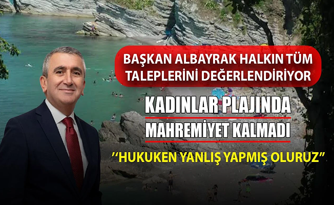 KADINLAR PLAJI’NA BİR DÜZENLEME DAHA