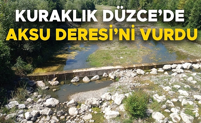 AKSU DERESİ'NİN SULARI ÇEKİLDİ