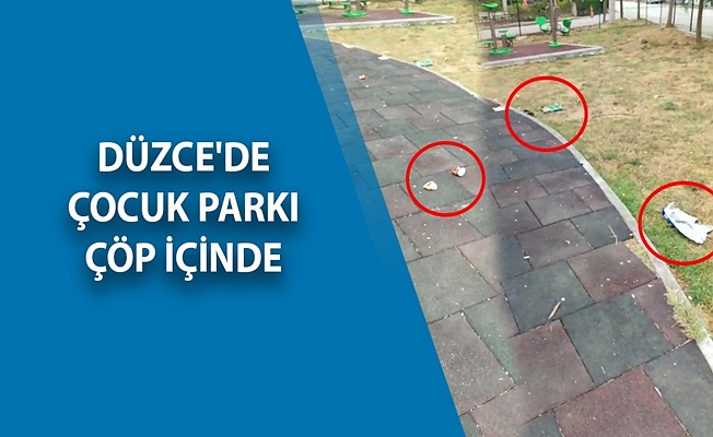 ÇOCUK PARKINDA BU KADAR OLMAZ DEDİRTEN GÖRÜNTÜ