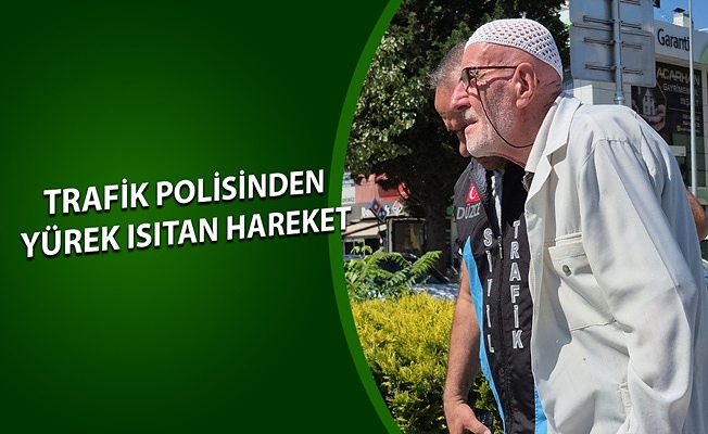 YAŞLI ADAMIN KOLUNA GİREREK YARDIMCI OLDU