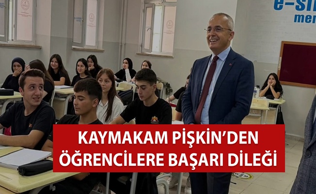 AKÇAKOCA KAYMAKAMI PİŞKİN’DEN AKÇAKOCA LİSESİ’NE ZİYARET