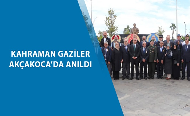 AKÇAKOCA’DA 19 EYLÜL GAZİLER GÜNÜ TÖRENİ