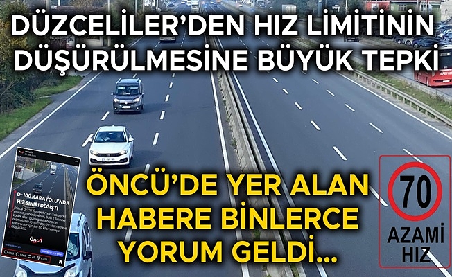 DÜZCELİLER TEPKİLERİNİ YORUM YAPARAK DİLE GETİRDİ