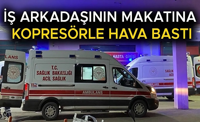 KALIN BAĞIRSAĞI PATLAYAN İŞÇİ AMELİYATA ALINDI