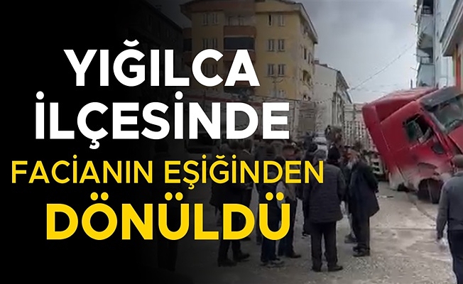 SÜRÜCÜ KONTROLÜNÜ KAYBETTİ TIR MARKETE GİRDİ