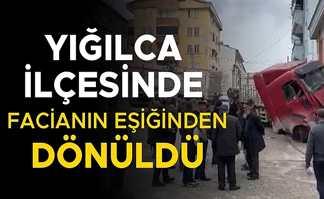 SÜRÜCÜ KONTROLÜNÜ KAYBETTİ TIR MARKETE GİRDİ