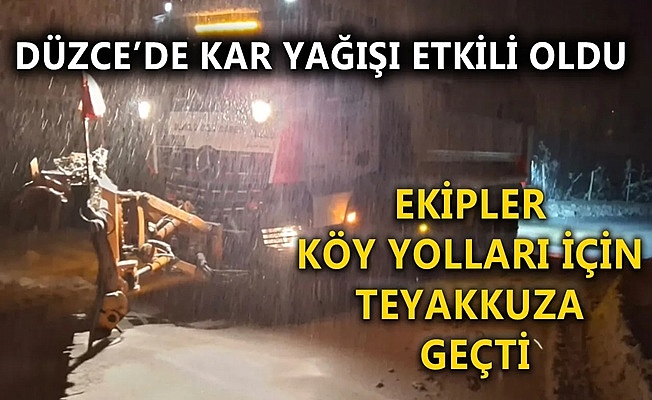 İL GENELİNDE KARLA MÜCADELE ÇALIŞMALARI DEVAM EDİYOR